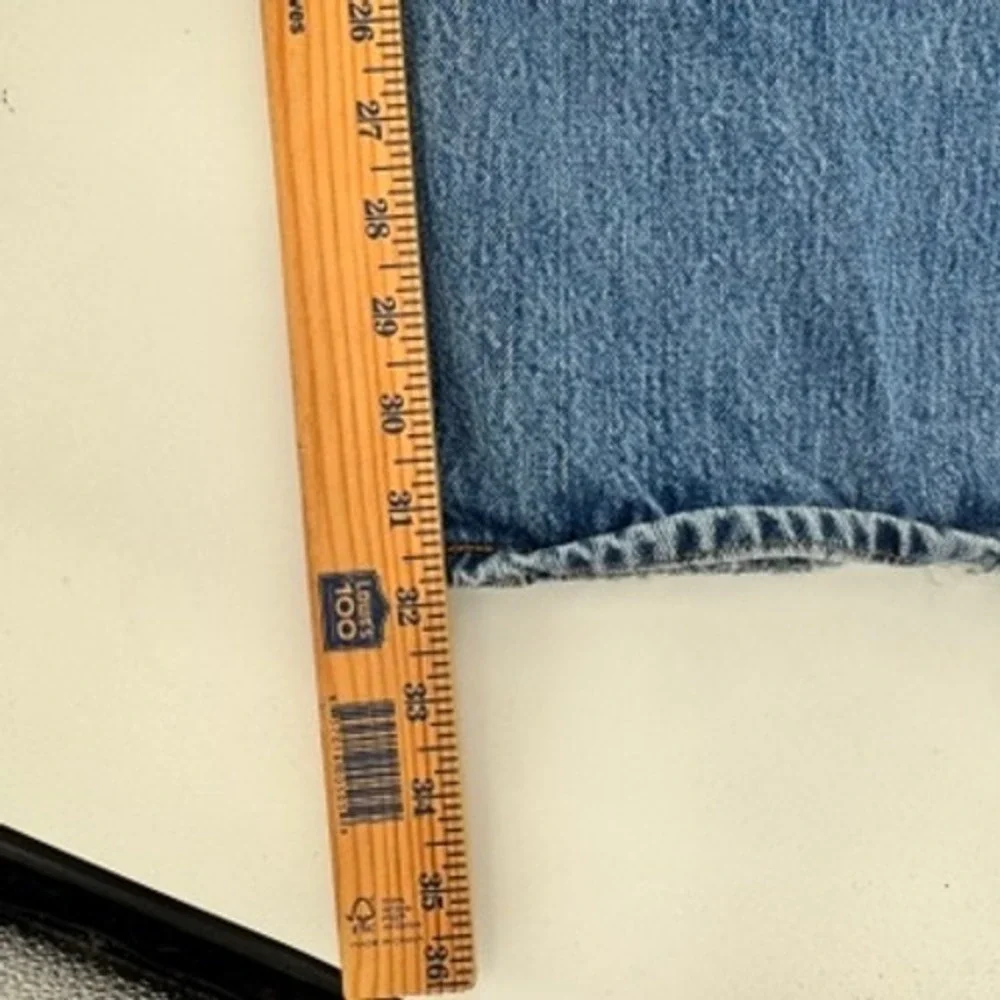 Levi's 501 Original‎ Fit Jeans Mens 46x32 Blue Button Fly Straight Leg Denim
